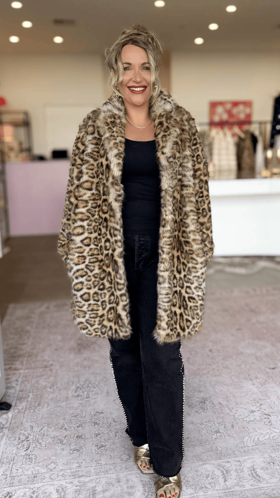 JUNGLE COAT - LEOPARD PRINT - THEPINK