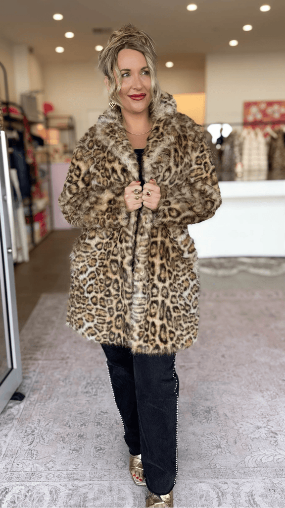 JUNGLE COAT - LEOPARD PRINT - THEPINK
