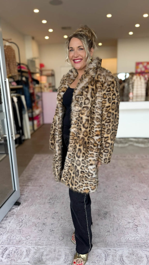 JUNGLE COAT - LEOPARD PRINT - THEPINK