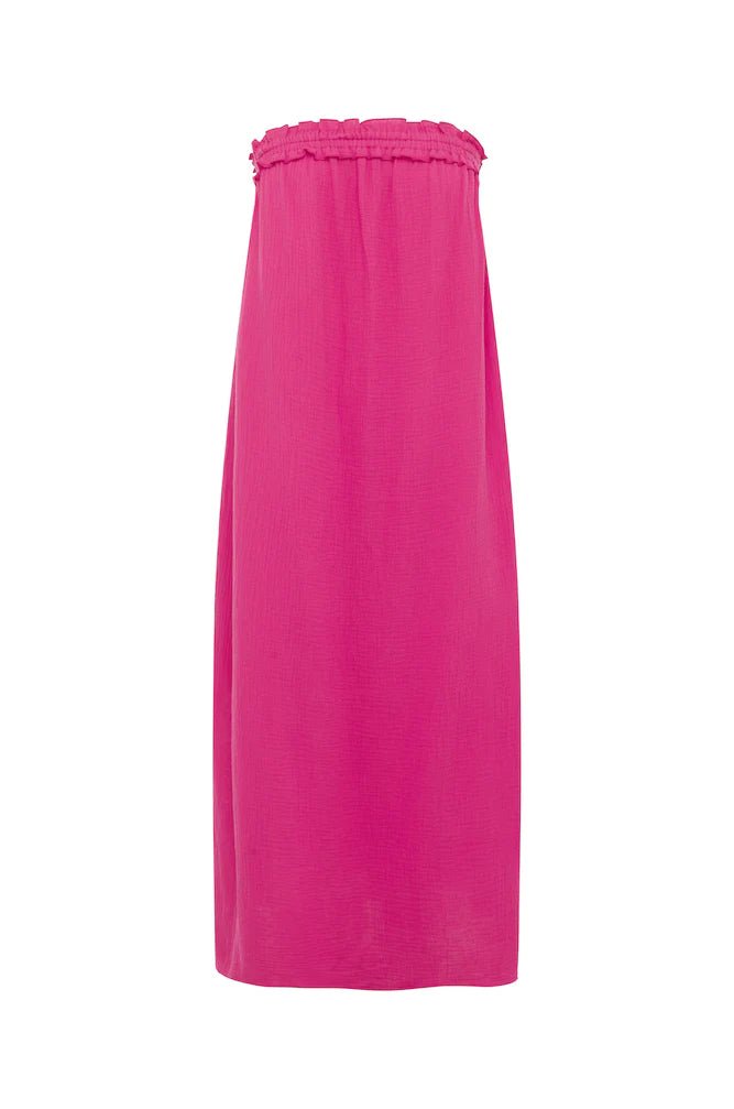 KAHLO DRESS - BRIGHT PINK - THEPINK