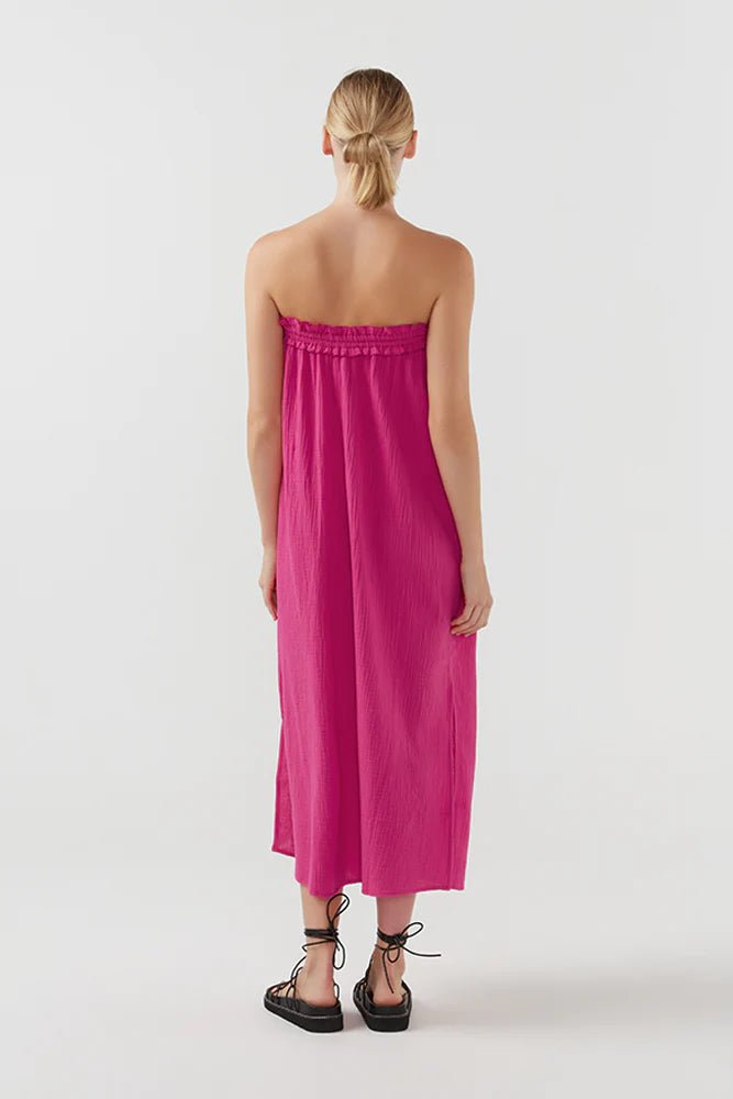 KAHLO DRESS - BRIGHT PINK - THEPINK