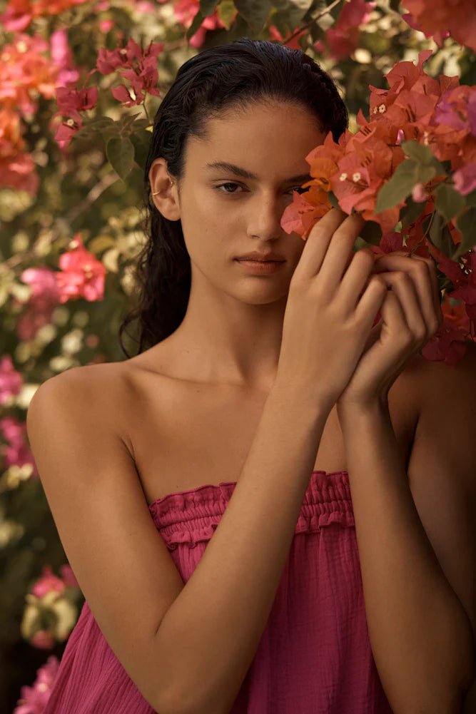 KAHLO DRESS - BRIGHT PINK - THEPINK