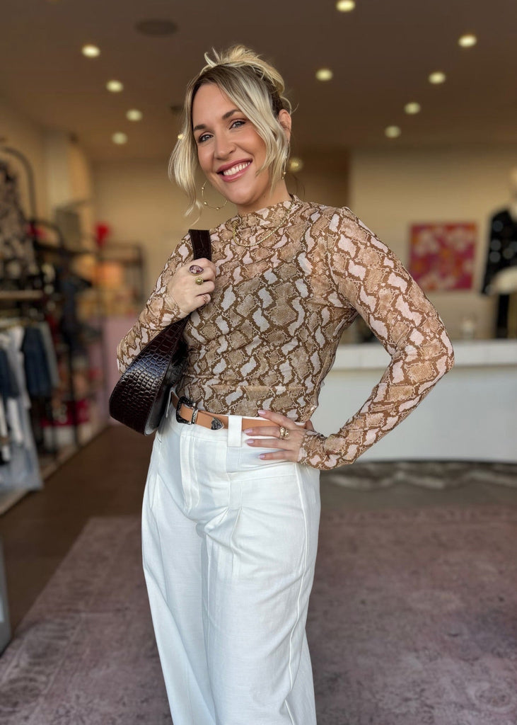 KOA MESH SKIVVY TOP - THEPINK
