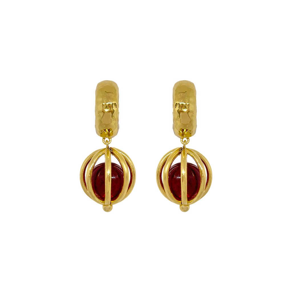 LIZA EARRINGS GOLD - THEPINK