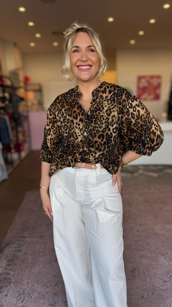 LLEOPARD CORAL COAST SHIRT - THEPINK
