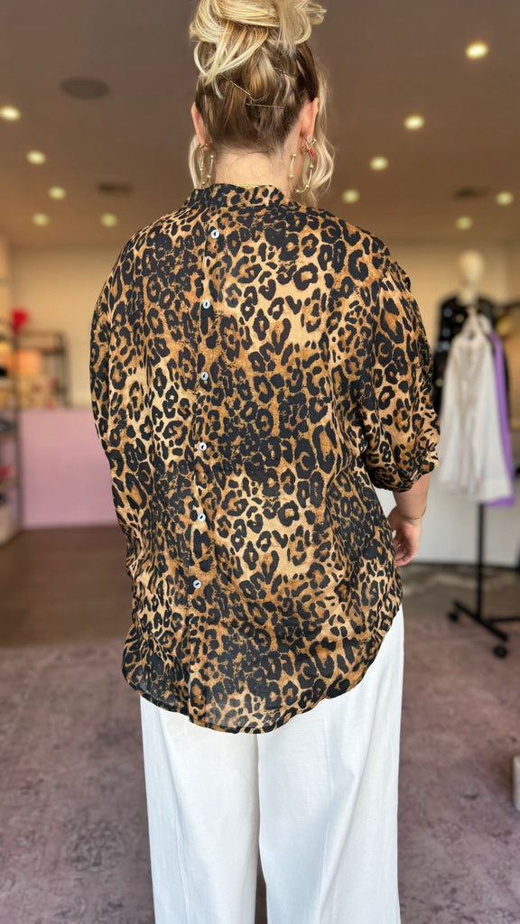 LLEOPARD CORAL COAST SHIRT - THEPINK
