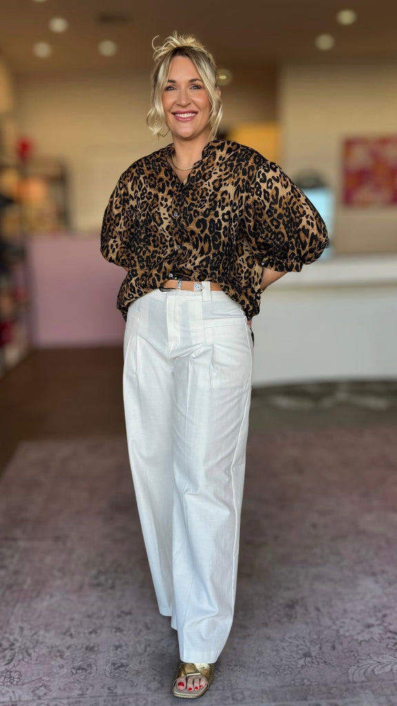 LLEOPARD CORAL COAST SHIRT - THEPINK