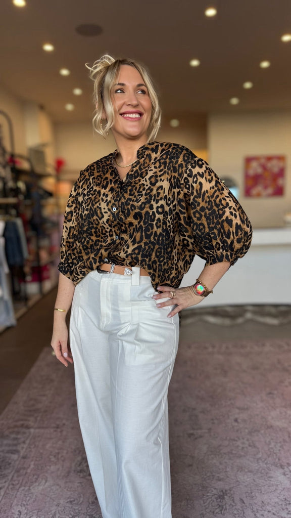 LLEOPARD CORAL COAST SHIRT - THEPINK