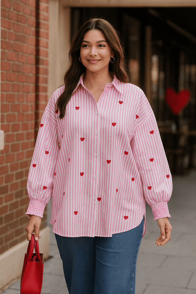 LOVE HEART SHIRT - THEPINK