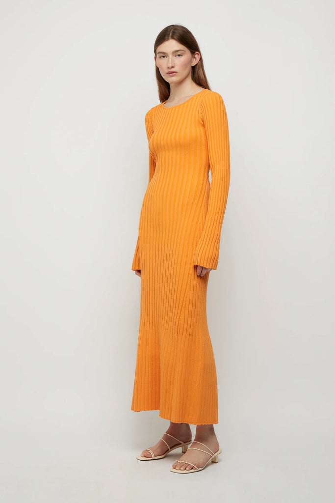 LOWRY CROSSBACK KNIT DRESS - THEPINK