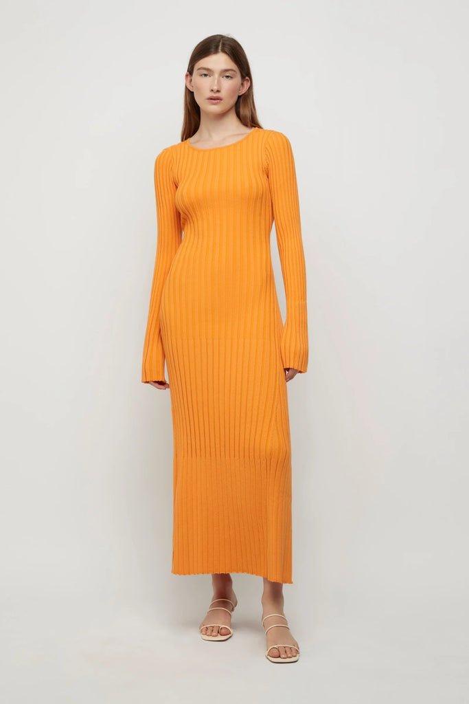 LOWRY CROSSBACK KNIT DRESS - THEPINK