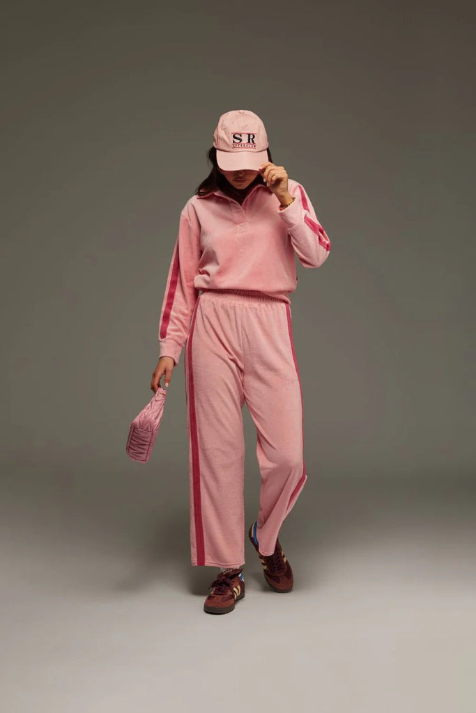 MARA VELOUR SWEATER BLUSH - THEPINK