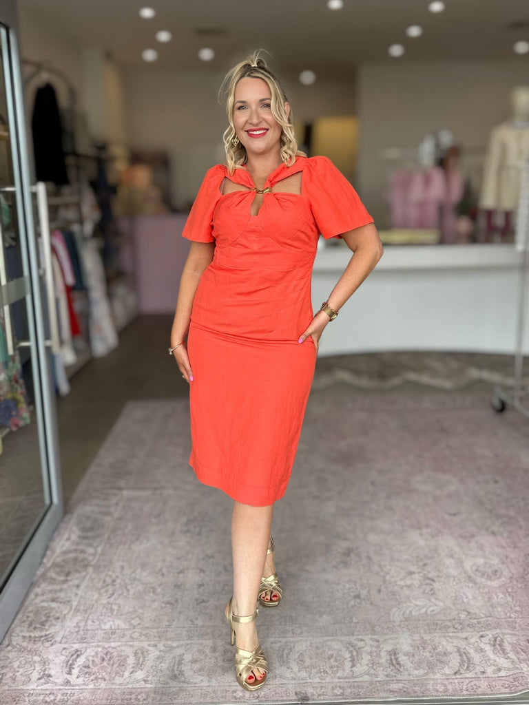 MARLOWE DRESS - APEROL - THEPINK