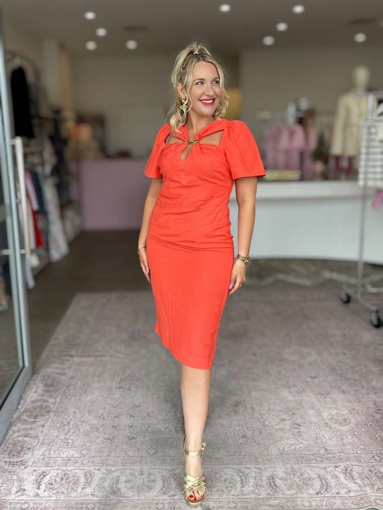 MARLOWE DRESS - APEROL - THEPINK