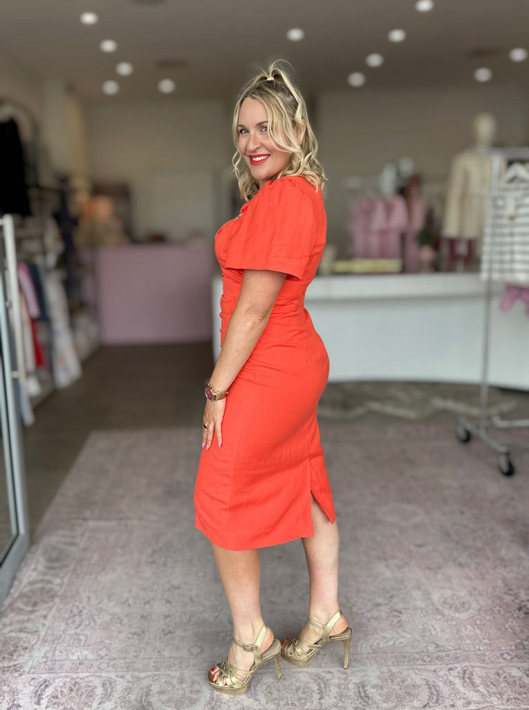 MARLOWE DRESS - APEROL - THEPINK