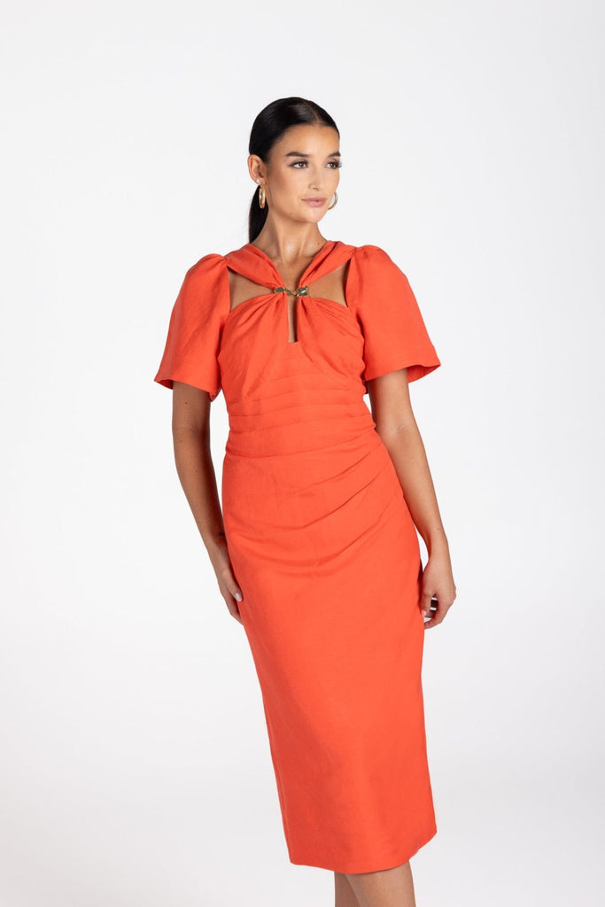 MARLOWE DRESS - APEROL - THEPINK