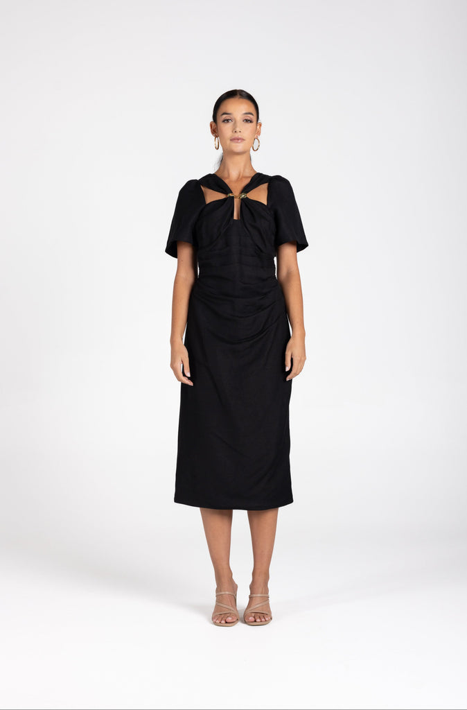 MARLOWE DRESS - BLACK - THEPINK