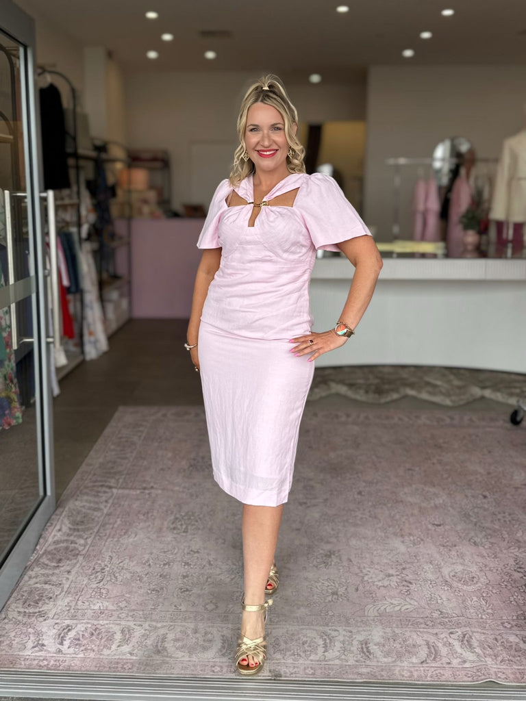 MARLOWE DRESS - PINK - THEPINK