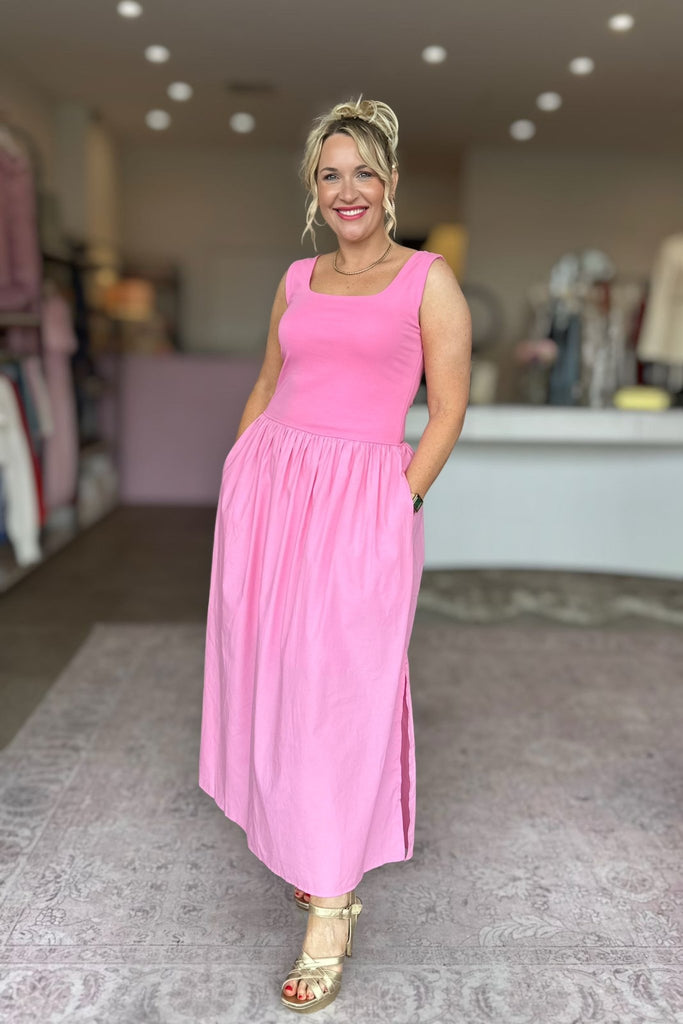 MAYA DRESS - PEONY PINK - THEPINK