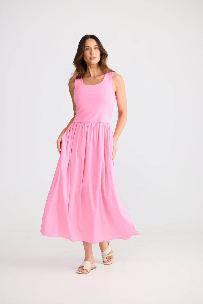 MAYA DRESS - PEONY PINK - THEPINK