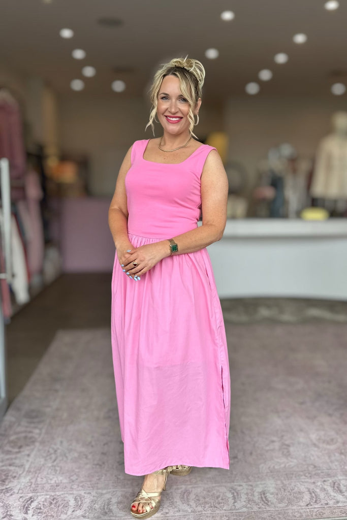 MAYA DRESS - PEONY PINK - THEPINK