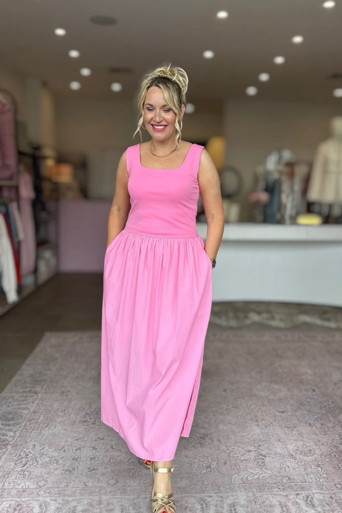 MAYA DRESS - PEONY PINK - THEPINK