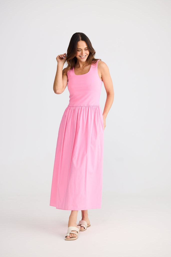 MAYA DRESS - PEONY PINK - THEPINK