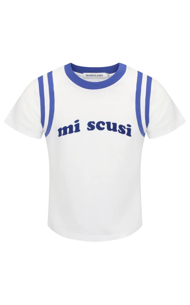 MI SCUSI BABY TEE - WARM WHITE - THEPINK