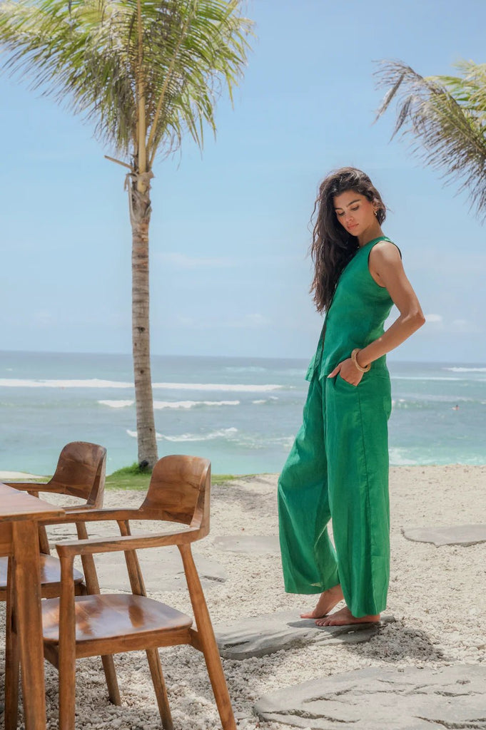 NIA PANTS - FERN GREEN - THEPINK