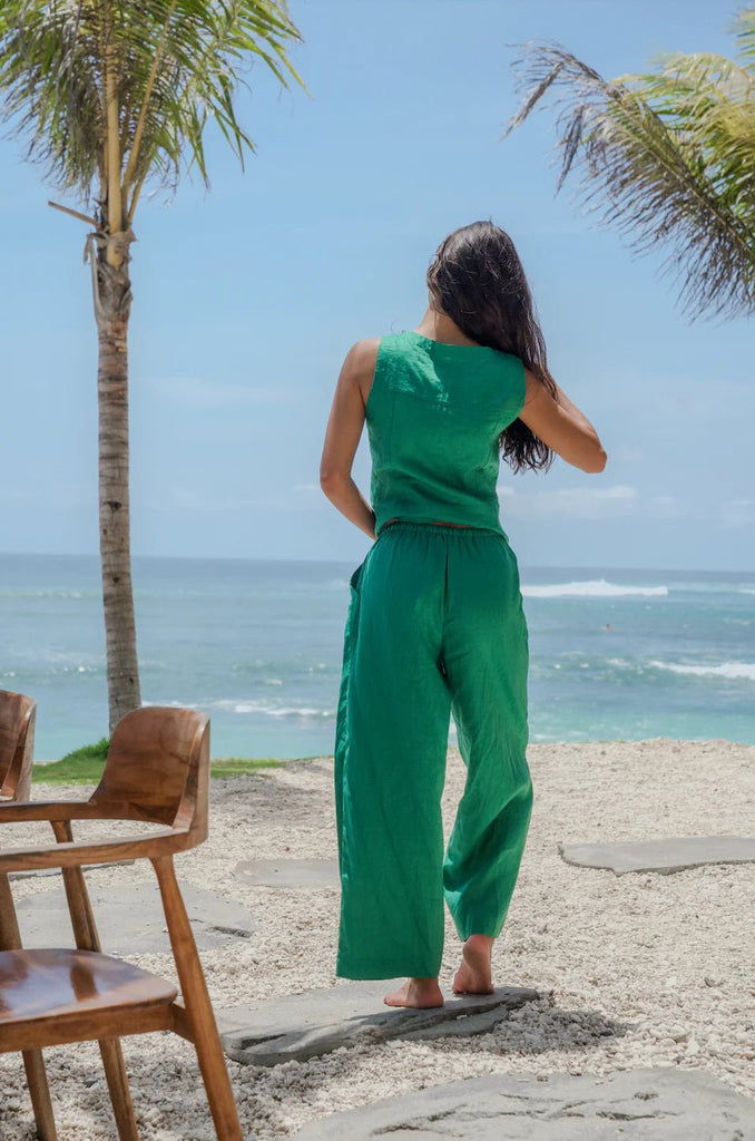 NIA PANTS - FERN GREEN - THEPINK