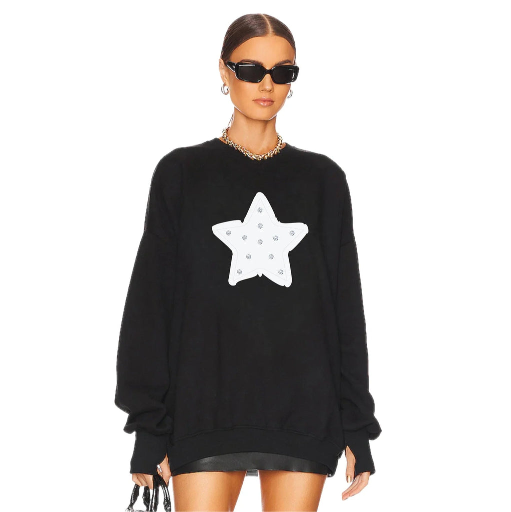 RHINESTONE STAR JUMPER - THEPINK