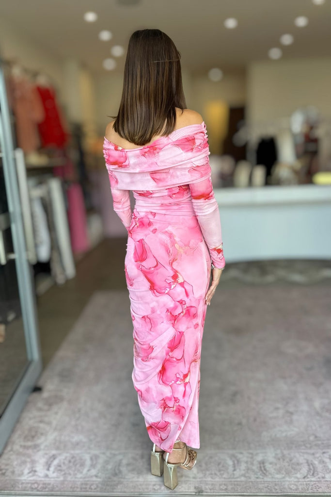 ROSALIA MAXI DRESS - PINK - THEPINK