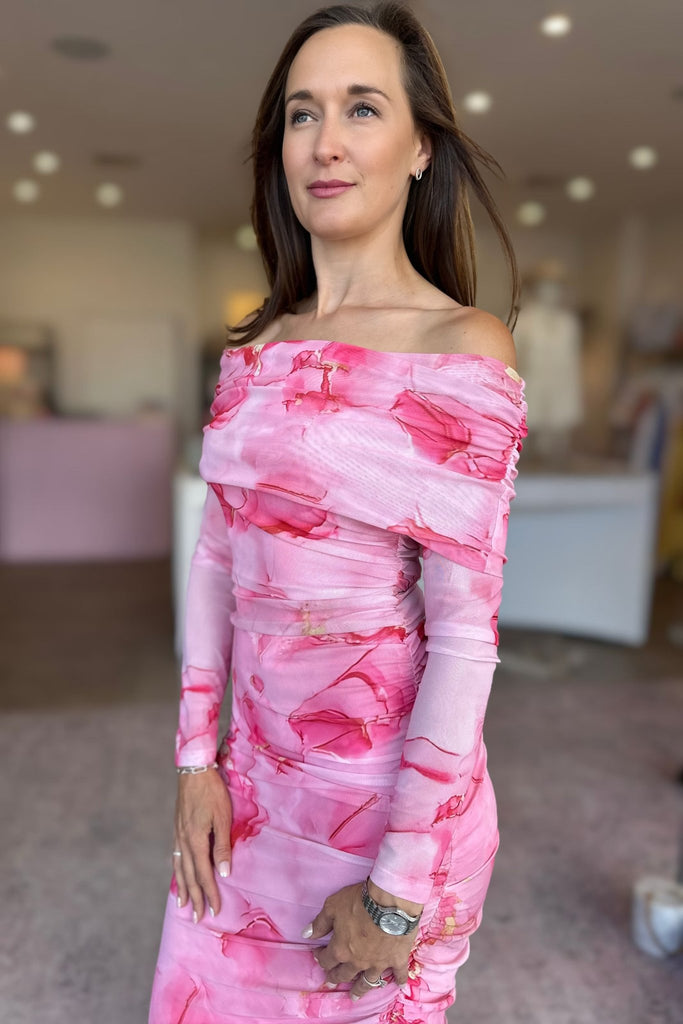 ROSALIA MAXI DRESS - PINK - THEPINK