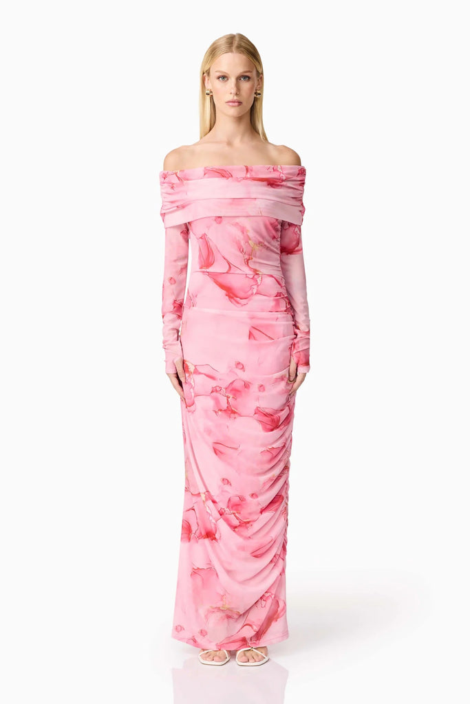 ROSALIA MAXI DRESS - PINK - THEPINK