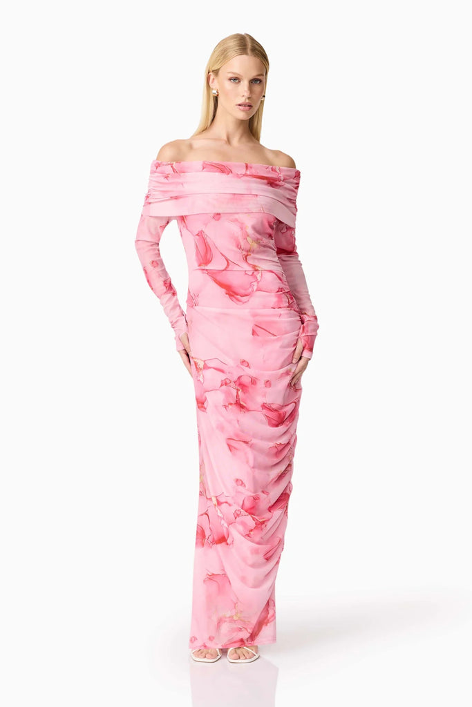 ROSALIA MAXI DRESS - PINK - THEPINK