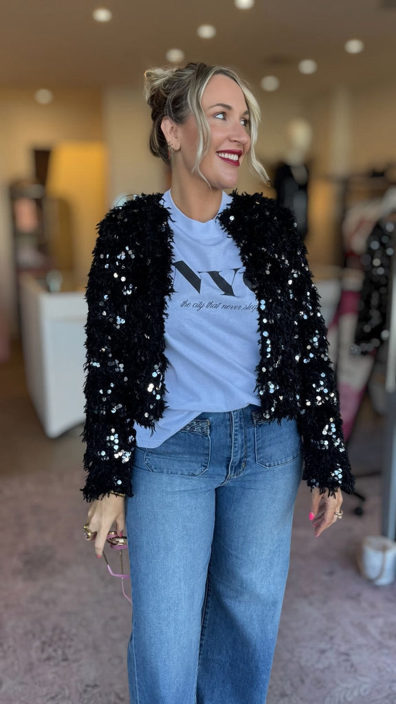 SPLENDOUR JACKET - BLACK - THEPINK