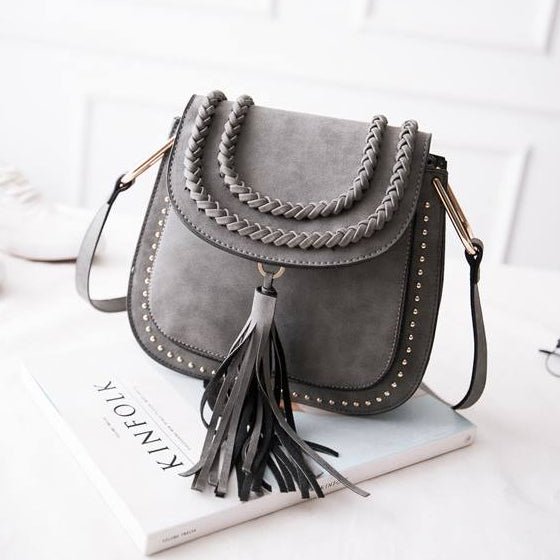 STUDDED SADDLE BAG - THEPINK