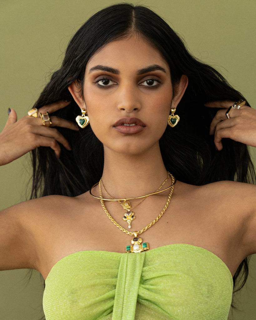 SURI EARRNGS - GOLD - THEPINK