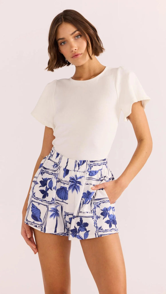 SYLVIE ELASTICATED SHORTS - THEPINK