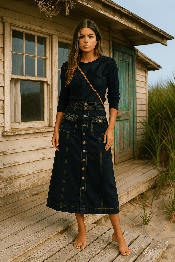 THE INDIGO SKIRT - THEPINK