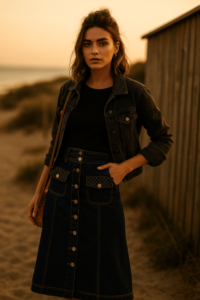 THE INDIGO SKIRT - THEPINK