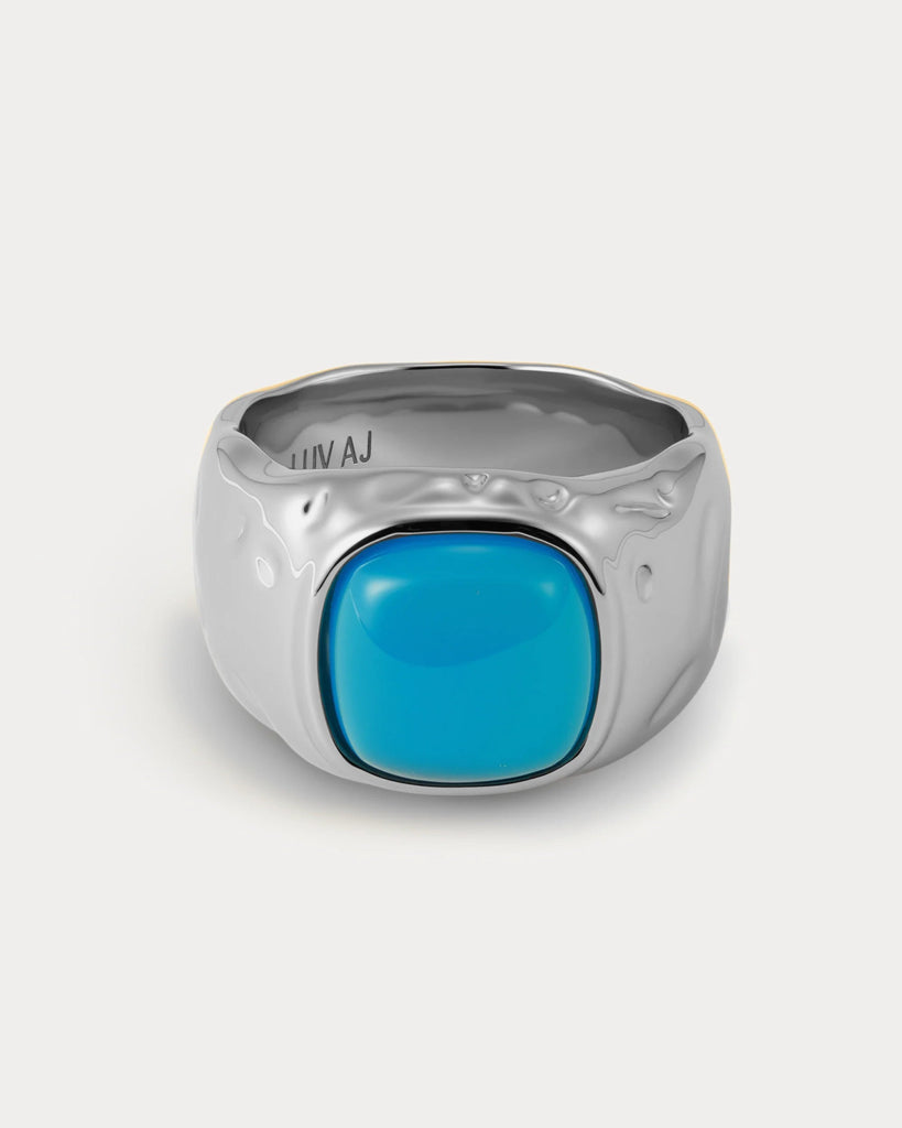 VALENCIA STATEMENT RING - SILVER - THEPINK