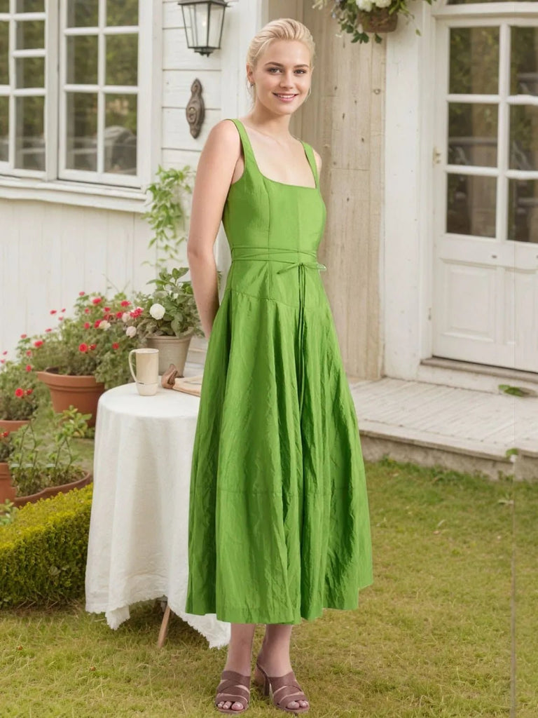 VERDANT MIDI DRESS - THEPINK