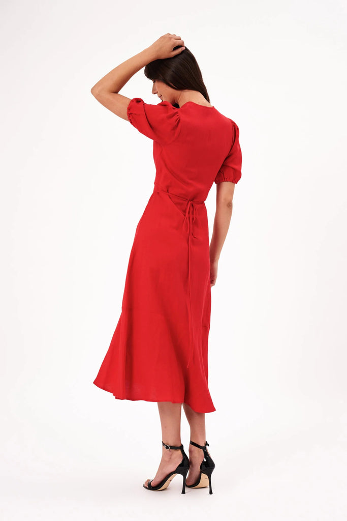 VERONA DRESS - CORAL - THEPINK