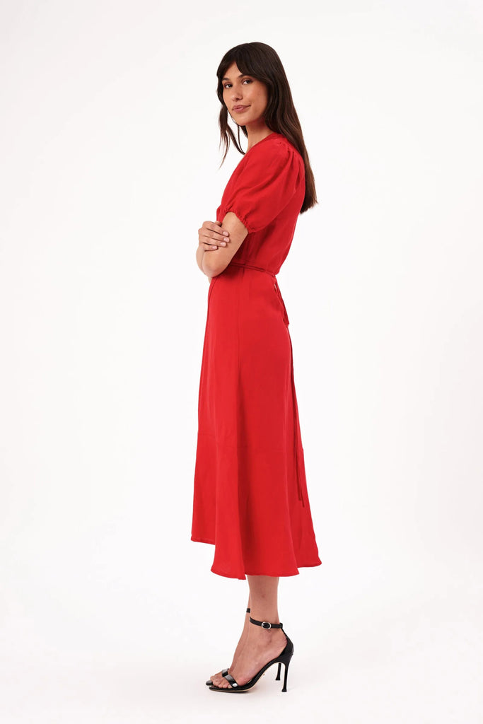 VERONA DRESS - CORAL - THEPINK