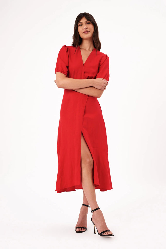 VERONA DRESS - CORAL - THEPINK