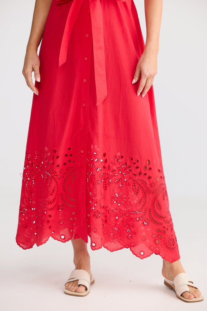 VERSAILLES DRESS - CHILLI RED - THEPINK