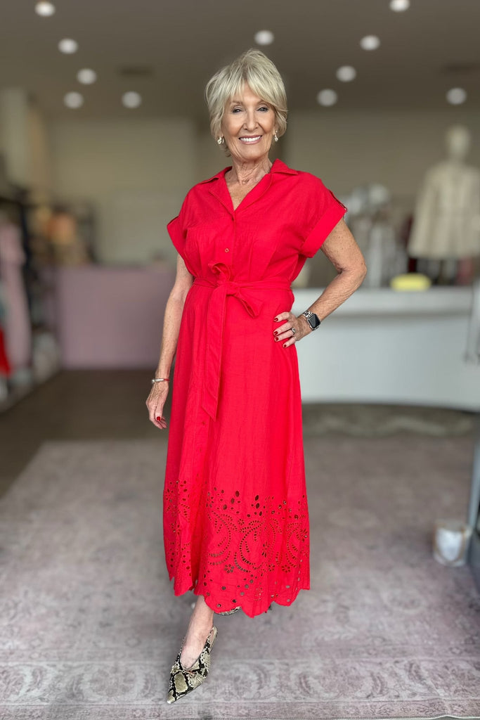 VERSAILLES DRESS - CHILLI RED - THEPINK