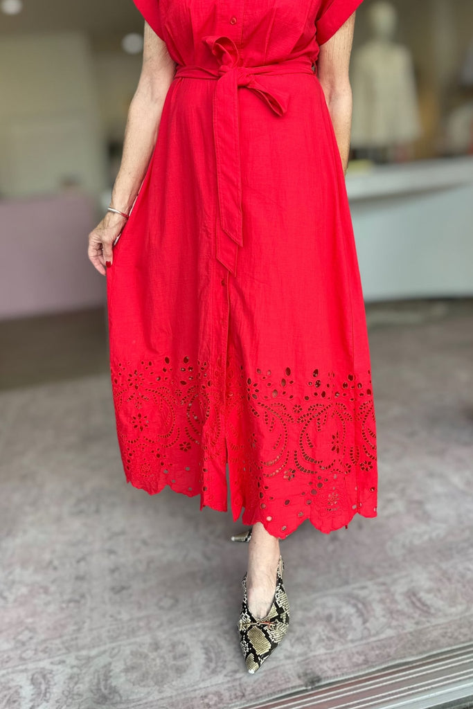 VERSAILLES DRESS - CHILLI RED - THEPINK