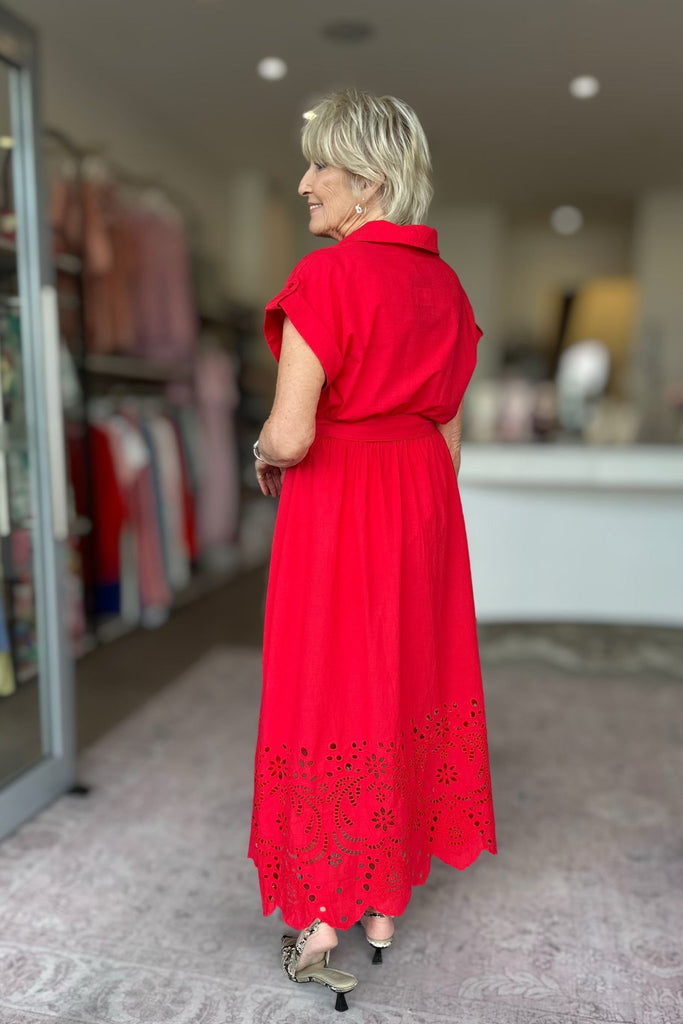 VERSAILLES DRESS - CHILLI RED - THEPINK